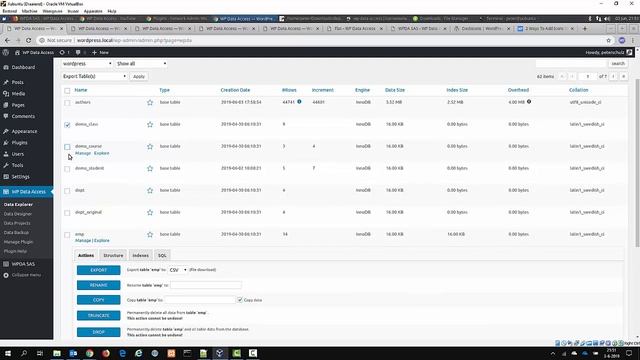 Export and import table structures and data смотреть онлайн