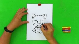 Как нарисовать МИЛОКО КОТЕНКА - уроки рисования от РыбаКит