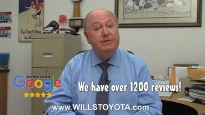 Wills Toyota Google Review Oct