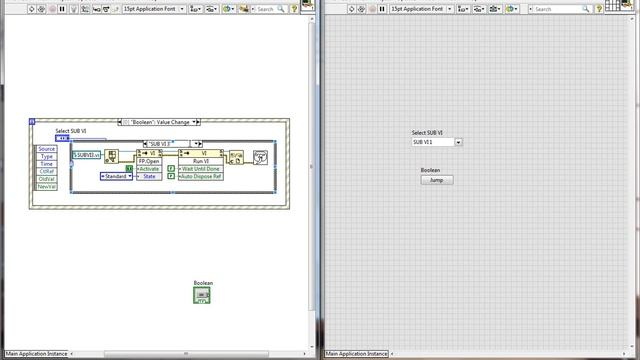 How to open and close a subvi in labview programatically