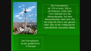 Урок немецкого языка 7 кл. "Достопримечательности Берлина"