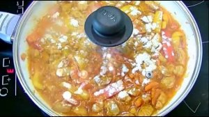 Овощное рагу со свининой. Быстро и вкусно!