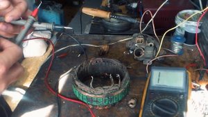 Ремонт генератора Mando. Замыкание статора. Repair of the generator Mando. Closing the stator.