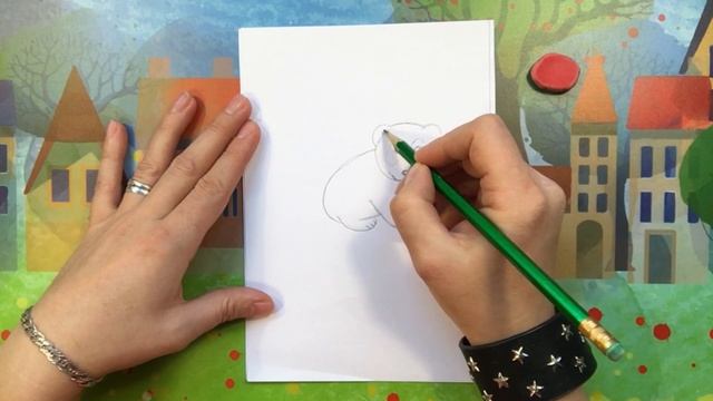 Как нарисовать забавную ПАНДУ? Простой урок рисования для детей. смотреть онлайн