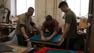 Как приклеить сукно на стол