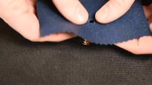 Установка люверсов диаметром 8мм.