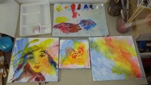 Техника жидкой  лессировки | Урок живописи Оксаны Сансон