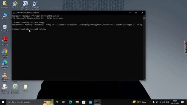How to install Numpy in Python | Numpy installation in Window