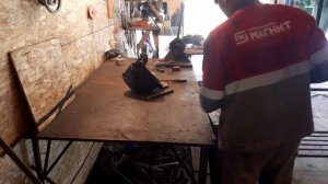 Мангал с двойной крышей своими руками часть 2