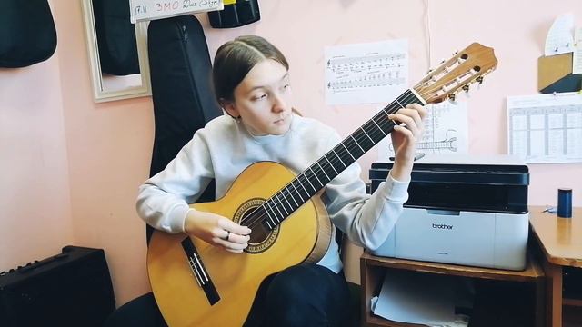 Буряк Валерия - 1 класс . Х.Сагрерас, Этюд № 1.