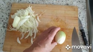 Лук репчатый. Как почистить и порезать лук.