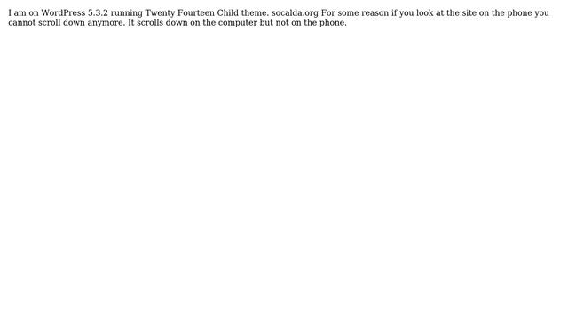 Wordpress: Wordpress mobil will not scroll смотреть онлайн