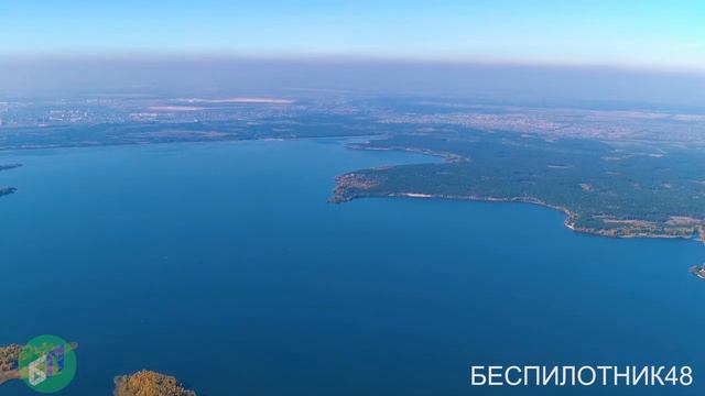 Липецкое море - аэросъёмка осени