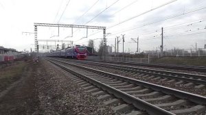 Электропоезд ЭП2Д-0082 (ЦППК) скоростной приг. поезд "РЭКС-экспресс" №7152 Серпухов - Царицыно.