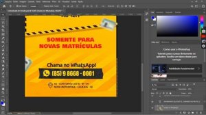 Comunicado Auto Escola  - ARTE EDITÁVEL - (PHOTOSHOP)psd