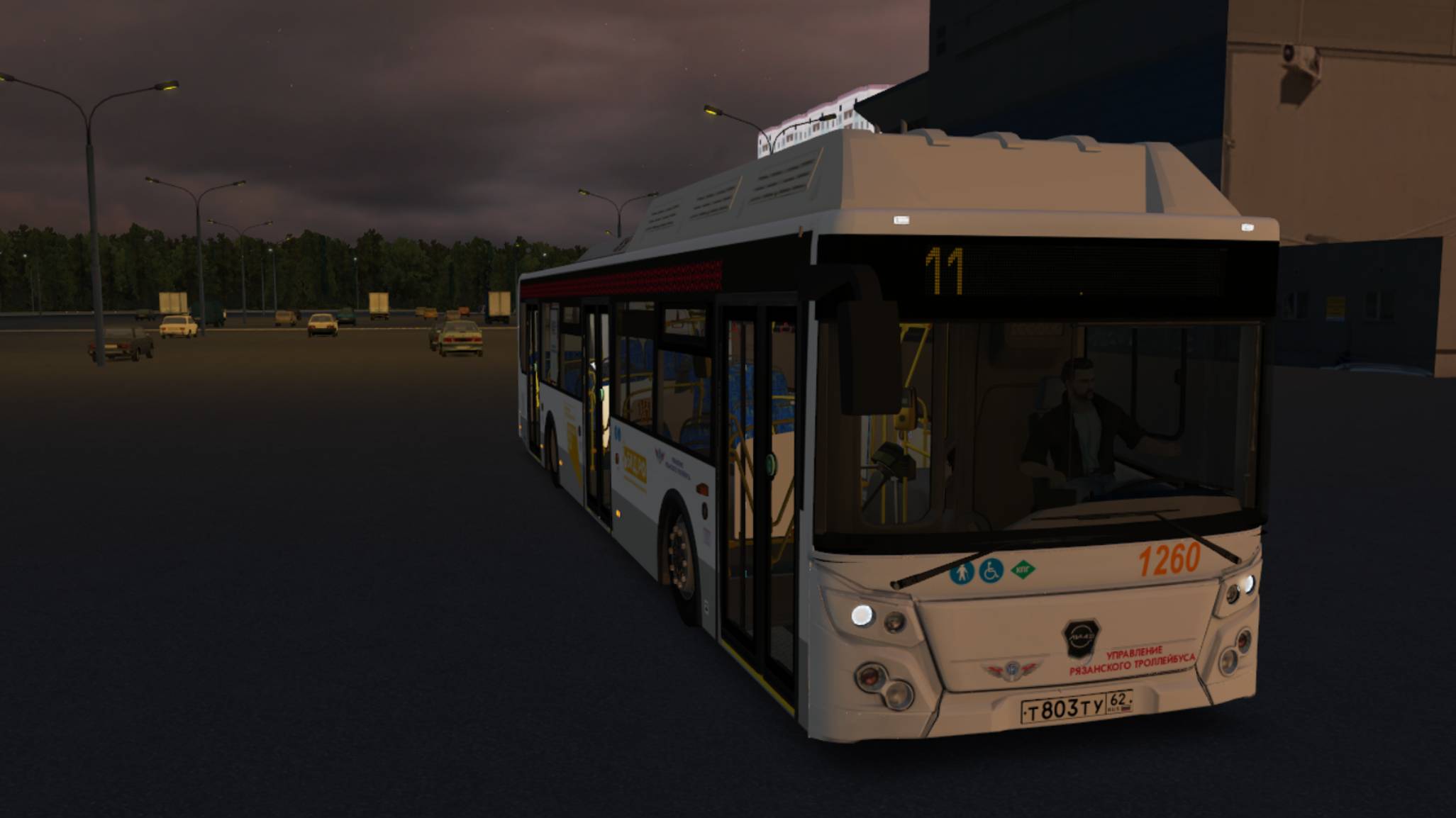 Omsi 2| Вечерняя Рязань и ЛиАЗ 5292.67 2019 по 11 Маршруту. смотреть онлайн