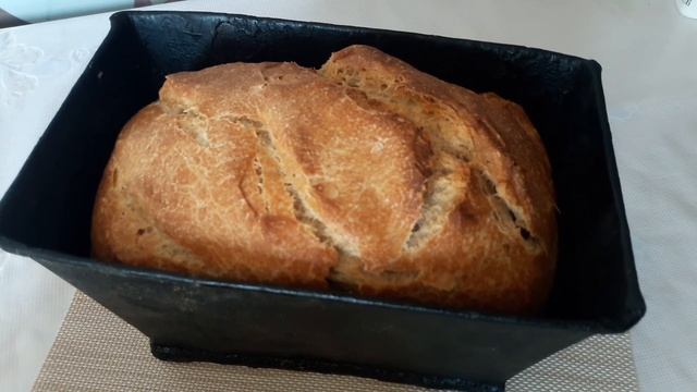 Бездрожжевой Хлеб на цельнозерновой закваске в домашних условиях. смотреть онлайн