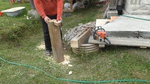 Трамбовка из бруса своими руками за 5 минут и 0 рублей.