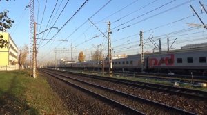 Утренние скорые поезда Курского направления МЖД и Главного хода Октябрьской ЖД 18.10.18