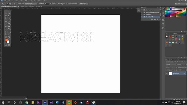 Membuat Clipping mask dengan Adobe Photoshop CS 6
