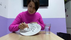 ? Как рисунок может двигаться? Эксперимент с тарелкой, маркером и водой