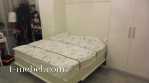 Шкаф-кровать (трансформер), двуспальная, с электроприводом