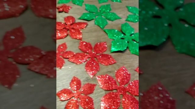 Рождественский цветок Пуансеттия своими руками. смотреть онлайн