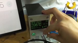 DIY 2.42 inch OLED display white light T12 Hakko Soldering tool to complete the video 2（DIY 2 42寸O