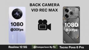 Realme 12 5G Vs Tecno POVA 6 Pro