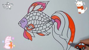 РИСУЕМ МАРКЕРАМИ РЫБКУ/для срисовки/рисунки для детей