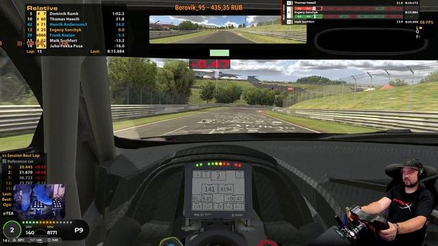 4 Часа Nürburgring Nordschleife Audi R8 iRacing