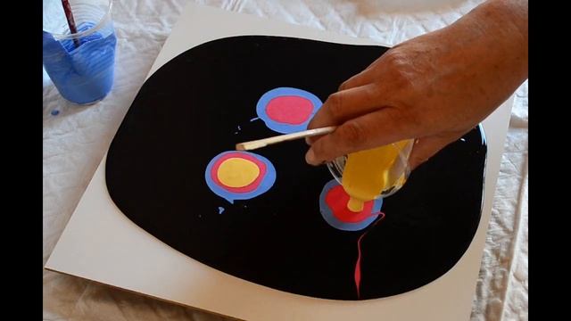 Акриловая заливка, жидкий акрил в технике Fluid Art/ Acrylic fluid pouring. смотреть онлайн