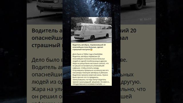 Водитель автобуса, перевозивший 20 опаснейших псих больных, сделал страшный поступок😨