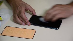 Керамическое защитное стекло на Айфон 11 Pro Max. (Ceramic screen protector on iPhone 11 Pro Max)