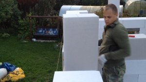 Оконная перемычка из полнотелых газобетонных блоков