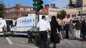 NYPD Crime Scene Unit On Scene Of A Shooting On The West Side Highway In Manhattan, NY.