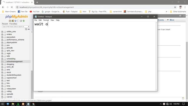 free source code in php mysql Student Management System/download
