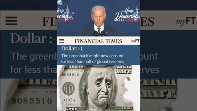Financial Times: Доллар :( На его долю теперь приходится менее половины мировых валютных резервов