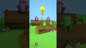 ¿Dónde están las 5 ranas?  | Vídeo Educativo para Niños | HeyKids #shorts