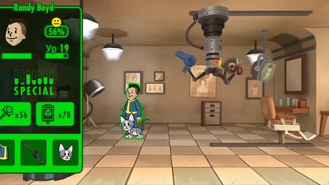 Fallout Shelter Парикмахерская Комната