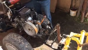 Минитрактор из мотоблока нева мб2