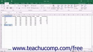 Excel 2016 Tutorial Copying All Formatting from Cells to Another Area Microsoft Training Lesson