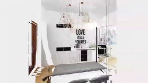 Дизайн интерьера квартир. Дизайн проект студии, площадью 30 м2