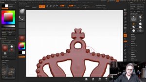 6. Zbrush - Барельеф. Корона (часть1). Уроки самообучения