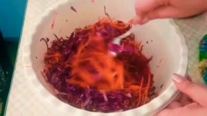 Маринованная краснокочанная капуста быстрого приготовления!