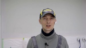 Покраска стен в два валика. Caparol Amphibolin.