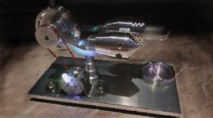 Тепловой Электрогенератор.  Машина Стирлинга. Stirlings  Mashin