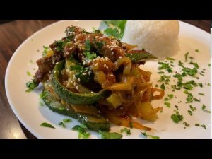 Свинина "по -корейски" на сковороде!