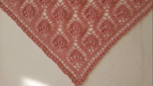 Красивая шаль вязаная крючком, обзор/shawl crochet смотреть онлайн