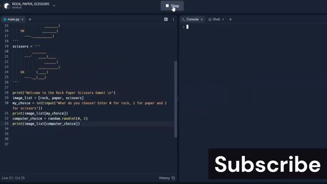 Python rock, paper, scissors basic game